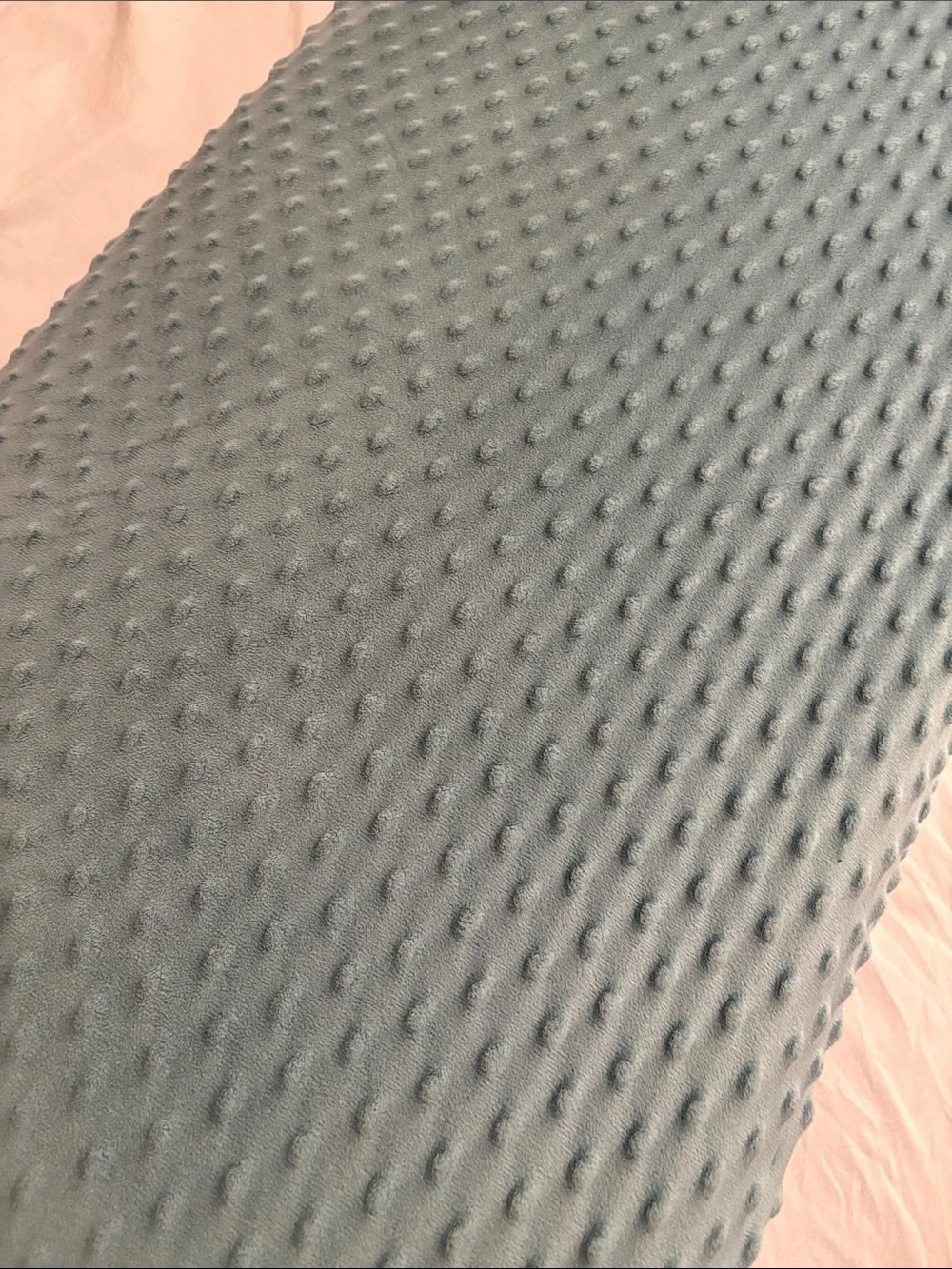 Textured Body Pillow Cover in Slate Teal